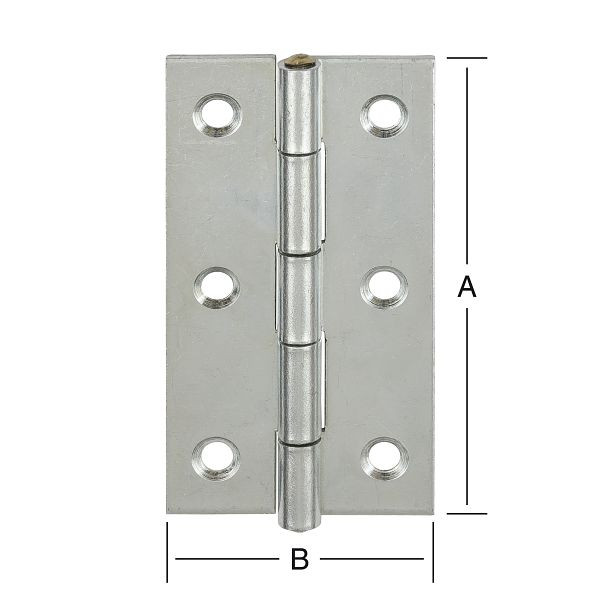 Vormann DIN-Scharnier schmal 50 x 31 verzinkt, VE: 10 Stück, 090852000