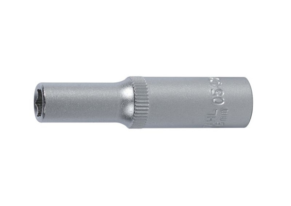 SW-Stahl Steckschlüsseleinsatz, 1/4", 6 mm, tief, 05430-6,0