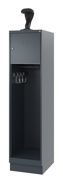 C+P Feuerwehrspind Evolo, Modell YOUNGSTER, 1 Abteil, H1530xB400xT500 mm, Anthrazit, 0490015-12 S10010