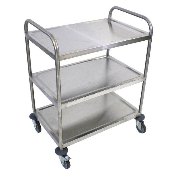 Craven Edelstahl Servierwagen 3 Etagen, P479, 5050984306563