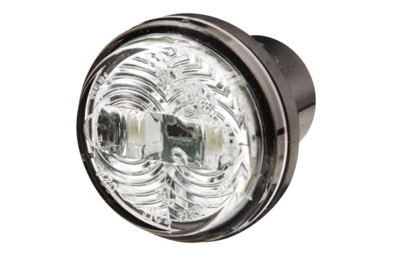 HELLA Positionsleuchte - LED - 12V - Einbau/geklebt - Lichtscheibenfarbe: glasklar - LED-Lichtfarbe: weiß - vorne, 2PF 340 825-041