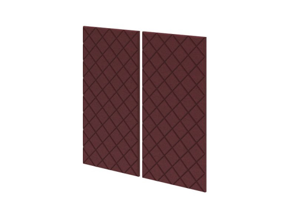 Hammerbacher Akustik-Wandpaneel, VAWPX10, Farbe: Rot-meliert, Filzoptik mit V-Cut, VAWPX10/5B