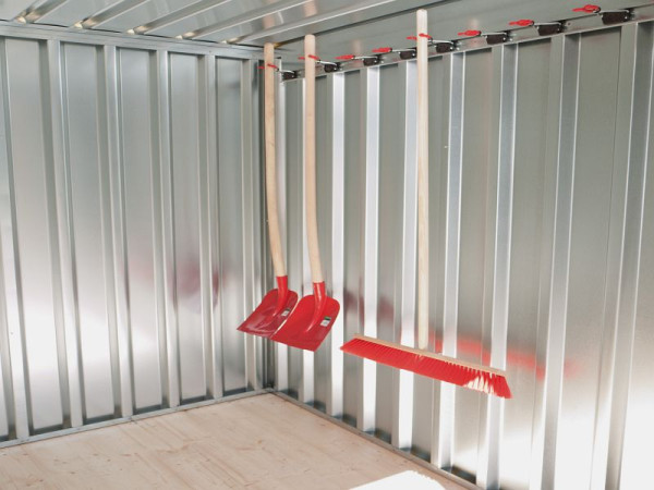 FLADAFI Geräteleiste für 10 Stielgeräte, verzinkt, F1152