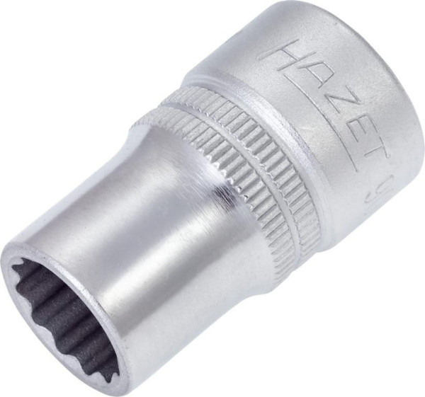 Hazet Steckschlüsseleinsatz, Doppelsechskant, Vierkant hohl 12,5 mm (1/2 Zoll), Außen-Doppel-Sechskant-Tractionsprofil, 1/2 ", 900AZ-1/2