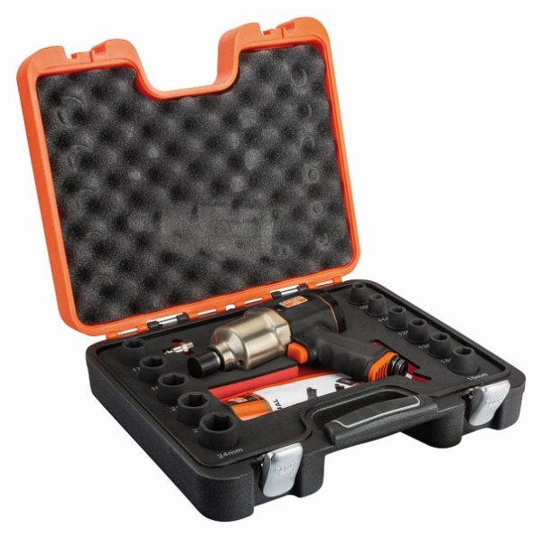 Bahco 1/2" Schlagschrauber-Set (BP815+Einsätze 10-24 mm+1/4"-Verbinder), BP815K1