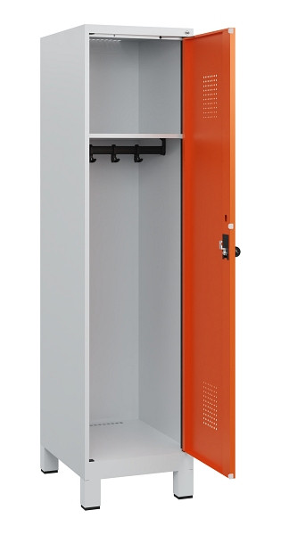 C+P Spind Evolo PLUS, Füße, 1 Abteil, 1630x400x500mm, 7035/2004, Drehriegel, 0490105-12 S10002