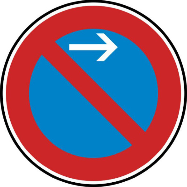 Stein HGS Eingeschränktes Haltverbot Anfang (Linksaufstellung) Nr. 286-21, 600mm /RA2/Flachform 2mm, 286-21-221