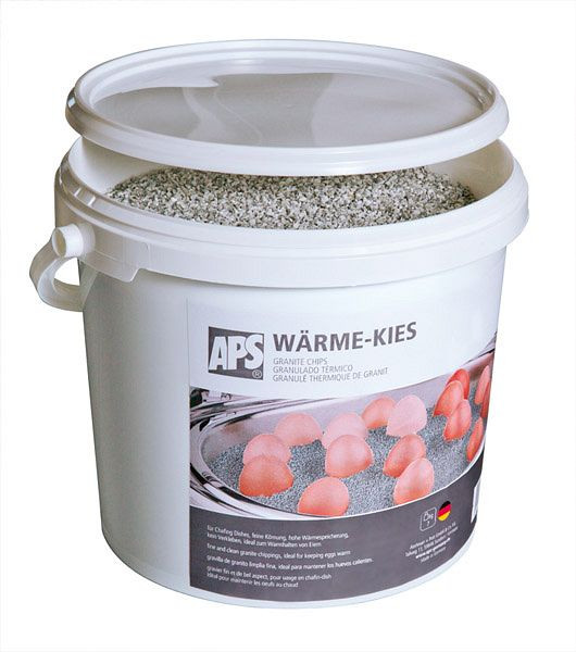 APS Wärme-Kies für Chafing Dishes, Inhalt: 7 kg, feiner sauberer Granitsplitt, (feine Körnung), 81116