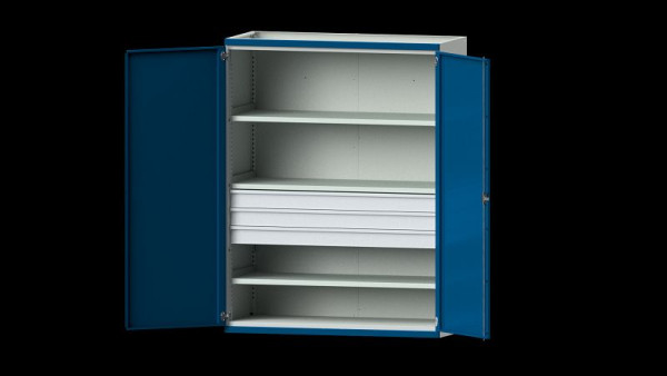 ANKE Werkbänke Schwerlastschrank, Modell 303, 1485 x 630 x 1950 mm, RAL 7035/5010, 620.083