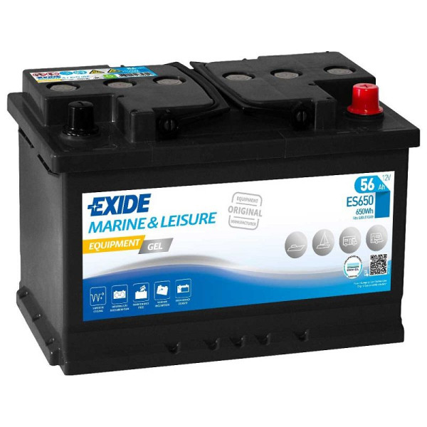 Exide Equipment Gel Versorgungsbatterie 12V 56Ah G60, ES650