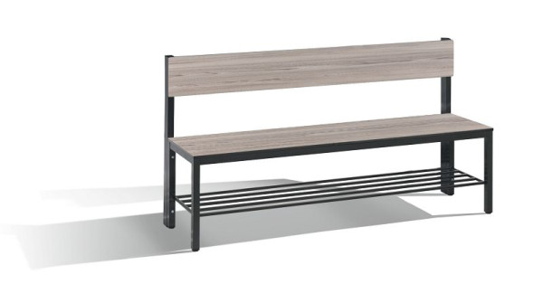 C+P Sitzbank mit Rückenlehne, Basic Plus, H796xB1500xT407mm, 8061-310 S10003