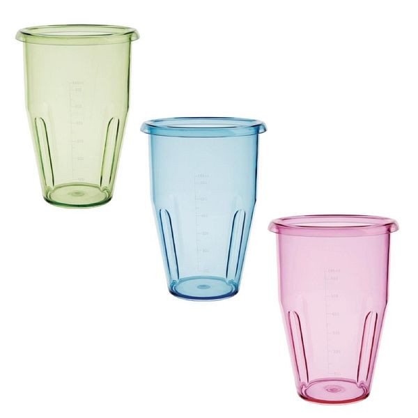 Buffalo 3er Set Milchshake Becher 0,9L, pink, grün & blau, DY990