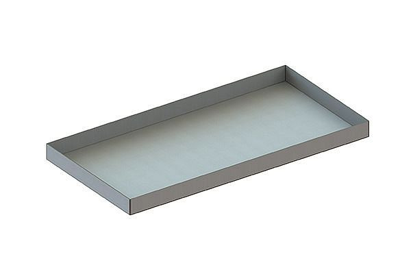Meta Zusatzebene Wannenboden 1000x500 mm, verzinkt, CLIP, inkl. Befestigungsmaterial, 200176637