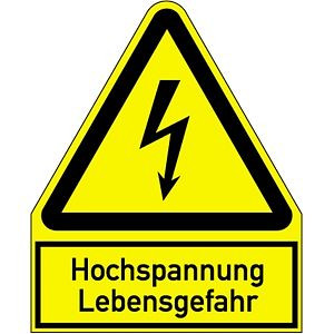 Moedel Hochspannung Lebensgefahr, Kombischild, Magnetfolie, 200x244 mm, 57996