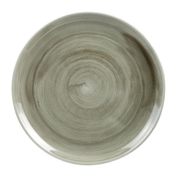 Churchill Stonecast Patina Antike, runde Coupe-Teller, Grün, 288 mm (12 Stück), HC806