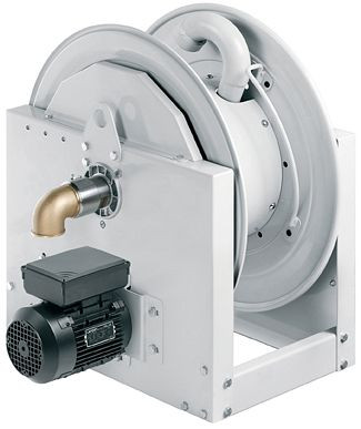 Ebinger Schlauchaufroller SM 700-230 - 230V, Elektromotor 230V DC + Zahnradübersetzung, Max. 13m - 63mm AD/ 20m - 50mm AD, bis 70bar, 6.300.230.270