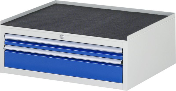 RAU Schubladenschrank Serie 7000, B770xT650xH285mm, Schubladen: 1xH60, 1xH120mm, Metallauflage, 03-XL1.1A-MT.11