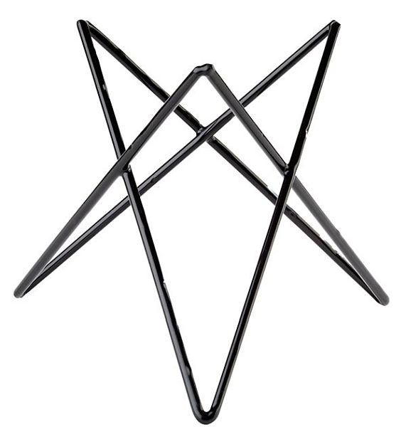 APS Buffetständer -PRISMA-, Ø 26 cm, Höhe: 20 cm, Metall, schwarz ummantelt, mit Antirutschgummierung, 33273