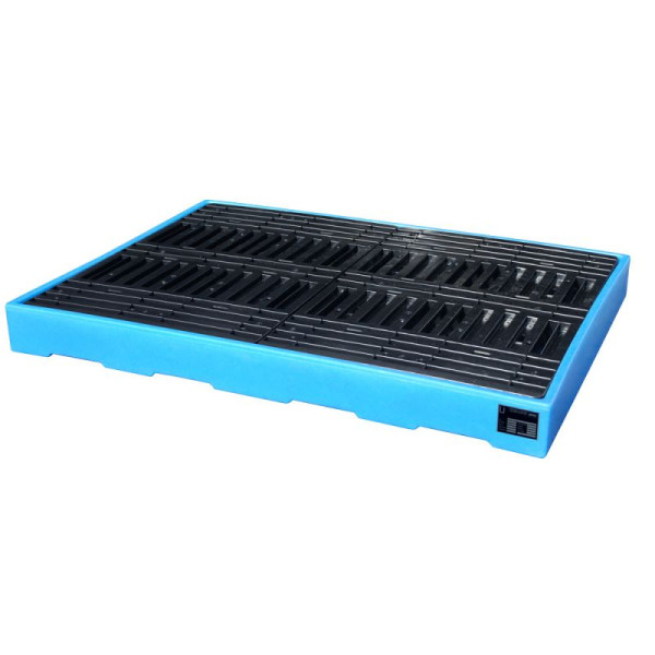 STEIN HGS GREEN-LINE PE-Bodenschutzwanne BWP-PE, aus robustem Polyethylen, 300 Liter, 4 x 200 Liter Fass, Gesamtbreite 1660 mm, 79212.0002