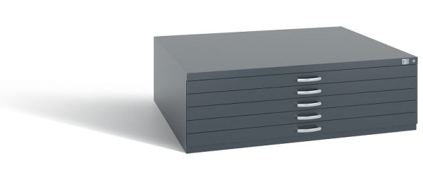 C+P Schubladenschrank Serie 7100_7200, H420xB1350xT960 mm, Anthrazit, 7200-000 S10241