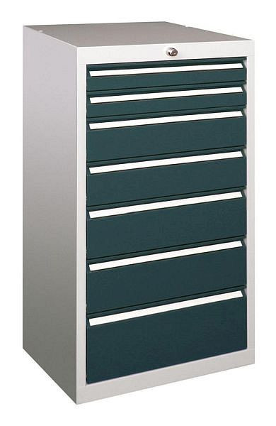 Pavoy Schubladenblock 1000/600/500, Drehdruckzylinderschloss stark, 8x75, 1x100, 1x200, 43453-100-011-611735