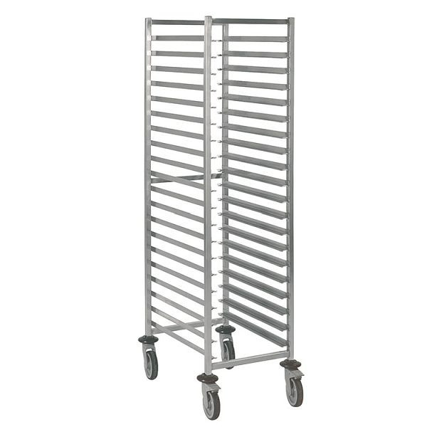 Gastro-Inox Regalwagen GN 1/1 aus Edelstahl AISI 304, 20 Etagen, 307.121