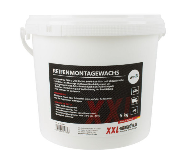Stahlmaxx Reifenmontagepaste 5kg weiß, XXL-116585