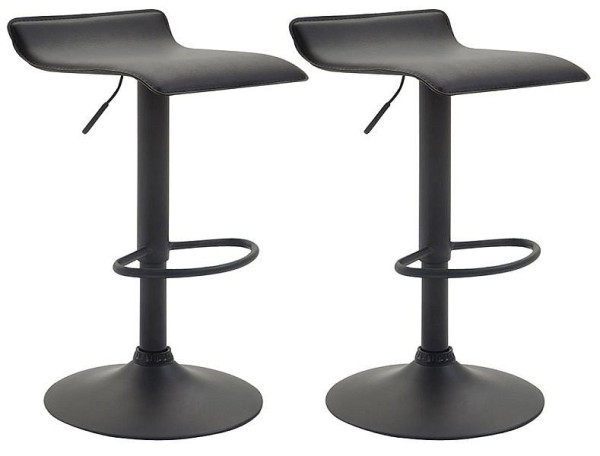 CLP Barhocker Dyn V2 Kunstleder schwarz, schwarz, VE: 2 Stück, 316115
