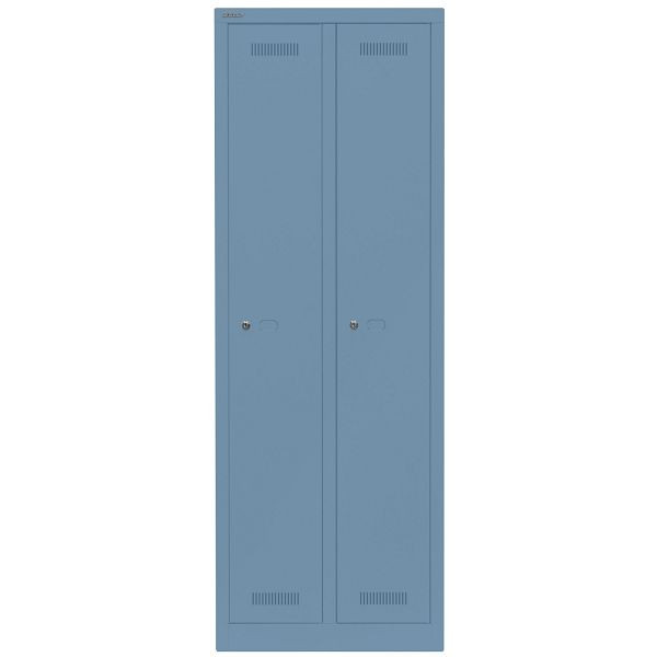 Bisley Garderobenschrank Monobloc™, 2 Abteile je 1 Fach, 605 blau, ML06D1605
