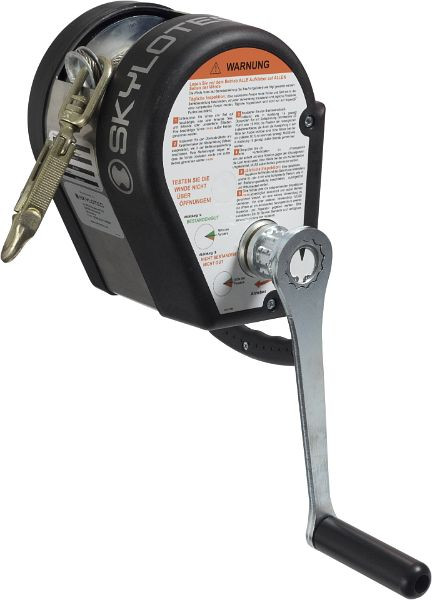 Skylotec Seilwinde inklusive 18 m Stahlseil und Karabiner JACKPOD WINCH 1, ST GVZ m. 200kg Überlastschutz, JP-008-1