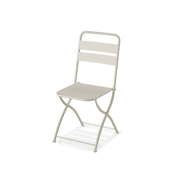 Feros Breeze Bistro Klappstuhl Metall, Beige, 50822