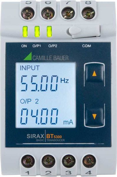Camille Bauer BT5300, 45-55Hz, 57-500V, 24-60V, RS485 Messumformer für Frequenz, 195001