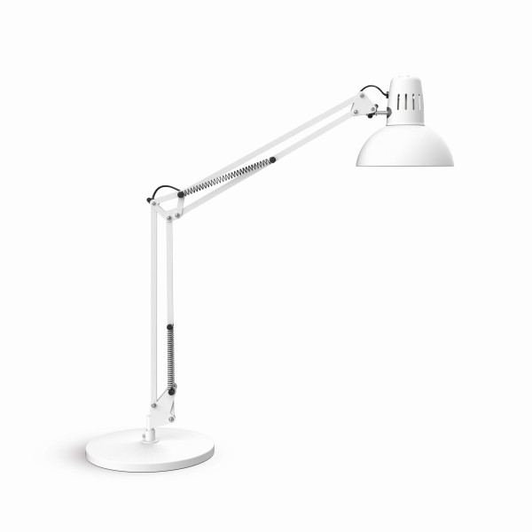 MAUL LED Tischleuchte MAULstudy mit Standfuß, mit Leuchtmittel E27, weiß, 8201002