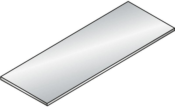 C+P 25 mm Abdeckplatte aus direktbeschichteter Spanplatte (DBS), Maße (B x T): 1200 x 420 mm, Dekor DBS: Dekor Hellgrau, 3212-1200 S10000