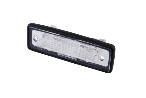 HELLA Kennzeichenleuchte, Halogen, 12V, Einbau/Schraubanschluss, SAE/ECE, Lichtscheibenfarbe: glasklar, rechts/links/außen, 2KA 004 331-061