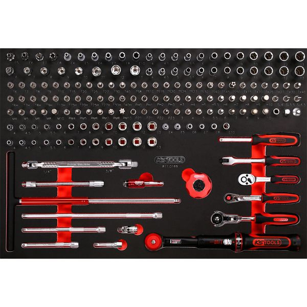 KS Tools PERFORMANCEplus Werkzeugsatz 169-teilig 1/4' Steckschlüssel, 811.0169