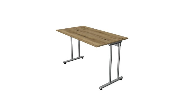 Kerkmann Schreibtisch Home office B 1200 x T 650 mit C-Fuß-Gestell, Eiche, 11187955