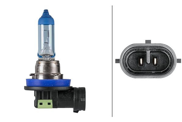 HELLA Halogen-Glühlampe, H11, White Light up to 4200 Kelvin, 12V, 55W, Sockelausführung Glühlampe: PGJ19-2, Schachtel, 8GH 223 498-151