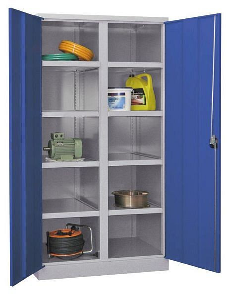 Pavoy Schwerlastschrank 1950/630/1040, Drehgriff, Trennwand, 8 Böden, 36363-104-001-910