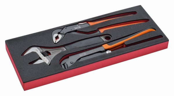 Bahco 1/3 Einlage, Zangen, 3-teilig, FF1E5007, 7314150338962