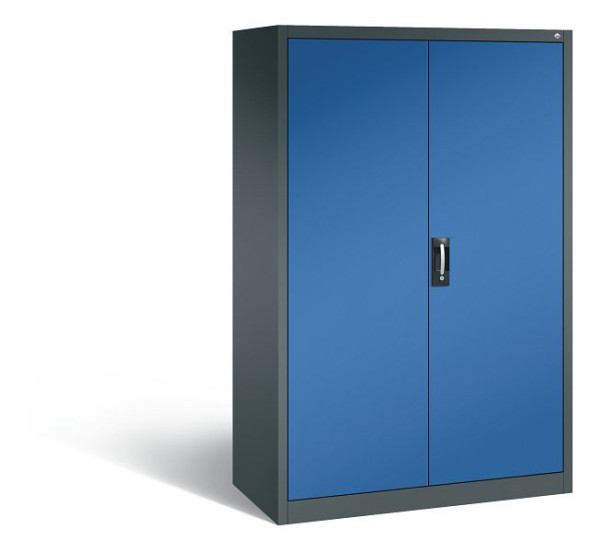 C+P Werkzeugschrank Acurado, H1950xB1200xT600mm, Farbe: Anthrazitgrau / Enzianblau, Muldengriff, 8932-503 S10380