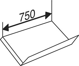 Kerkmann Holzschrägboden Libra mit Anschlagkante, B 750 x T 300 mm, Buche, 52139852