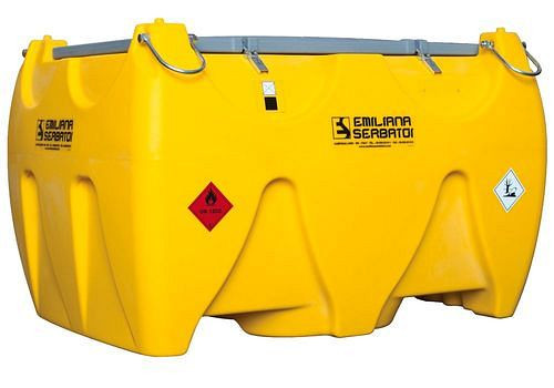 Emiliana Serbator Mobile Tankanlage für Diesel, 900 Liter, mit 12 V Pumpe, mit Deckel, 306113