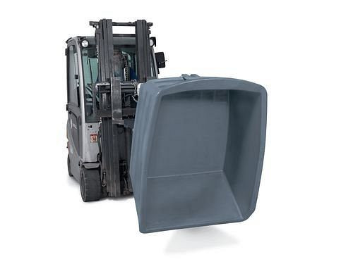 DENIOS Kippbehälter Schwerlast aus Polyethylen (PE), 750 Liter Volumen, grau, 201362