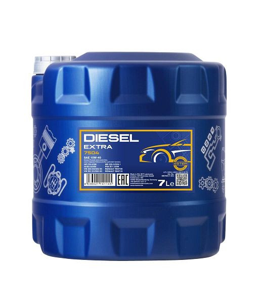 MANNOL Motoröl 7504 Diesel Extra 10W-40, VE: 7 l, MN7504-7