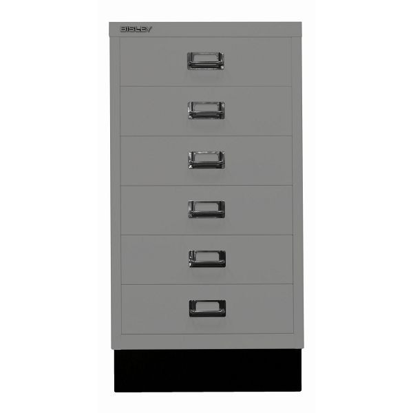 Bisley MultiDrawer™, Inkl. Sockel, DIN A3, 6 Schubladen, 649 slate, L29A36S649