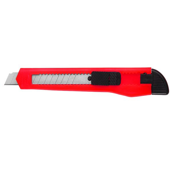 DEUBA Cuttermesser 50er-Set Rot mit Abbrechklingen, 103459