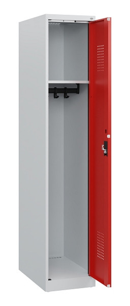 C+P Spind Evolo PLUS, 1 Abteil, 1530x300x500mm, 7035/3020, Zylinderschloss, 0490005-10 S10028