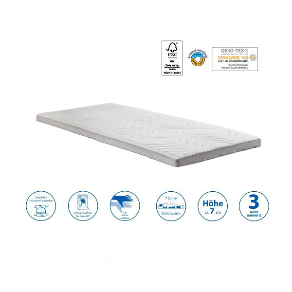 HOME DELUXE Topper NAPPER, 90 x 200 cm, 35483, 4058166183309