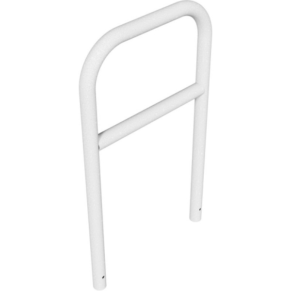 Stein HGS Anlehnbügel/Absperrbügel -Sylt-, 1200mm/700mm, ohne Farbe, mit Querholm, Bügel: Ø 60 mm, 21946